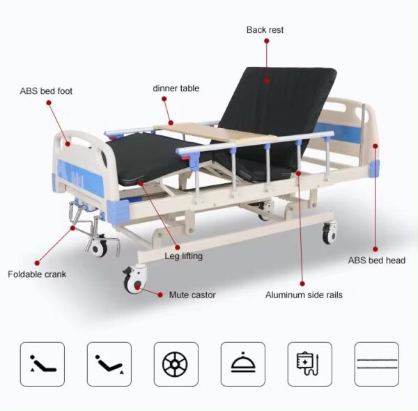 Manual Hospital Bed - 3 Function